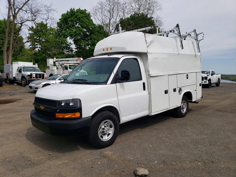 2024 Chev Express VIN 1GB0GRFP3R1177884 COPART salvage auction — SIDE, PO, sold $7,600 on 2026-07-28 (photo 1)