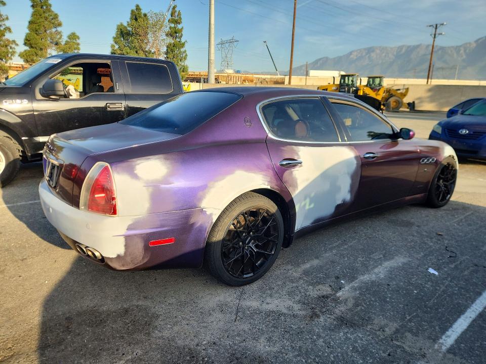2007 Maserati Quattropor VIN ZAMFE39A970029396 COPART salvage auction — MECHANICAL, Ca - Dis/Dlr/Exp Only Clean Title, sold $550 on 2026-07-02 (photo 3)