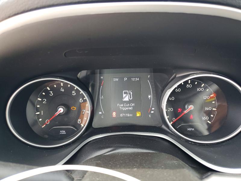 2019 Jeep Compass VIN 3C4NJCBB6KT801220 COPART salvage auction — FRONT END, Tx - Salvage Vehicle Title, sold $1,600 on 2026-07-09 (photo 9)
