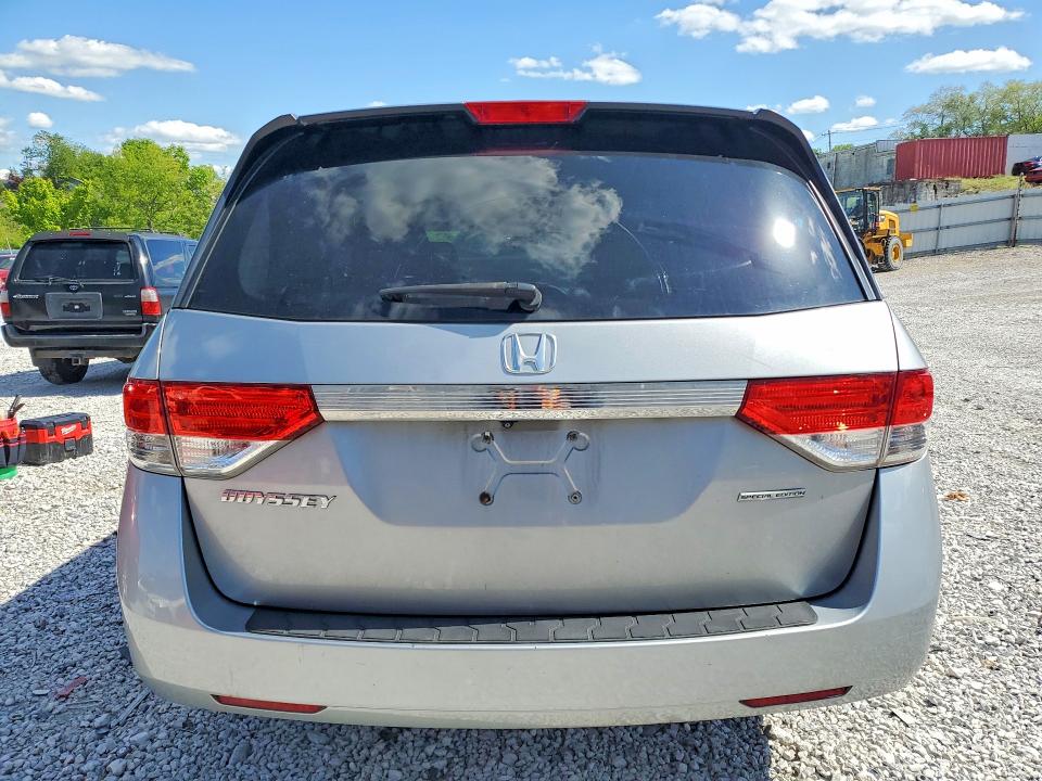 2016 Honda Odyssey VIN 5FNRL5H34GB088086 COPART salvage auction — MECHANICAL, Ky - Cert Of Title-Rebuilt Vehicle, sold $1,900 on 2026-07-02 (photo 6)