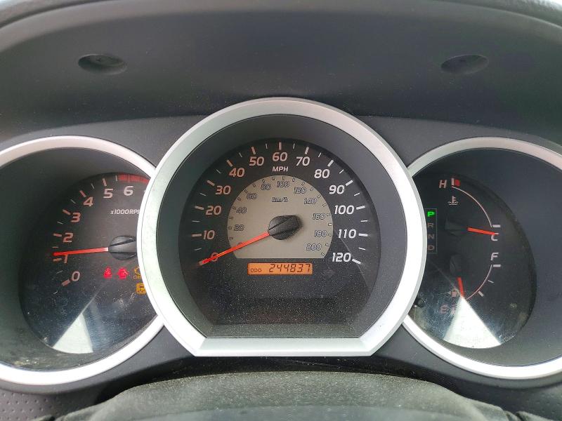 2009 Toyota Tacoma VIN 5TETX22N79Z626087 COPART salvage auction — FRONT END, Ky - Certificate Of Title (P), sold $125 on 2026-07-30 (photo 9)