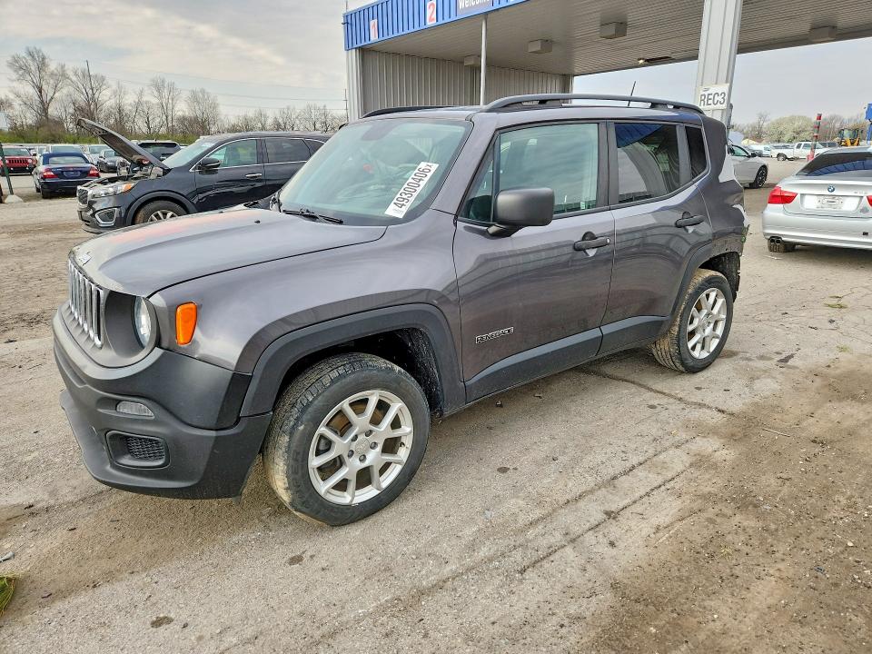 2018 Jeep Renegade VIN ZACCJBAB2JPJ16508 COPART salvage auction — REAR END, In - Cert Of Title-Salvage Title, sold $1,600 on 2026-07-06 (photo 1)
