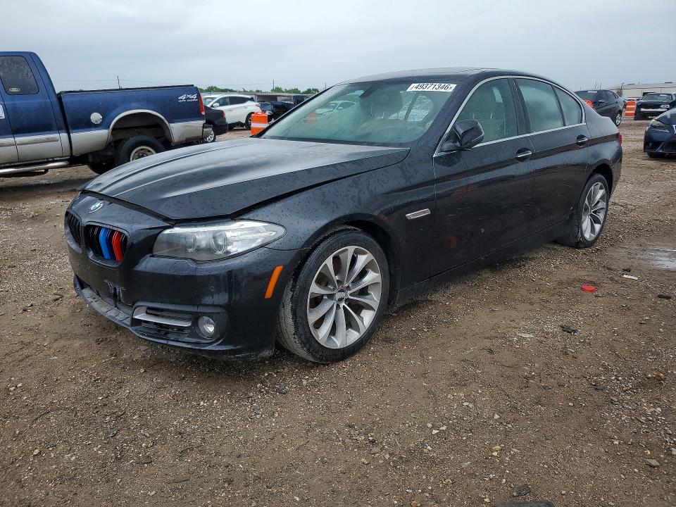 2016 BMW 5 series VIN WBA5A5C59GG353116 COPART salvage auction — FRONT END, Tx - Certificate Of Title, sold $3,500 on 2026-09-10 (photo 1)