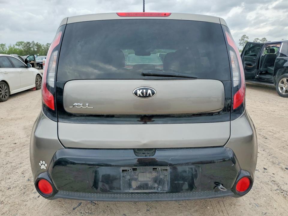 2016 Kia Soul VIN KNDJP3A56G7307203 COPART salvage auction — VANDALISM, Tx - Certificate Of Title (P), sold $3,000 on 2026-07-10 (photo 6)