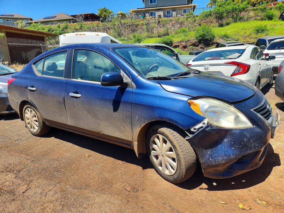 2012 Nissan Versa VIN 3N1CN7AP5CL828154 COPART salvage auction — FRONT END, Hi - Certificate Of Salvage, sold $4 on 2026-07-27 (photo 4)