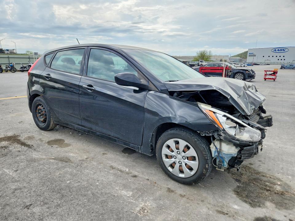 2017 Hyundai Accent VIN KMHCT5AE9HU301152 COPART salvage auction — FRONT END, Ok - Cert Of Title-Salvage, sold $275 on 2026-07-15 (photo 4)