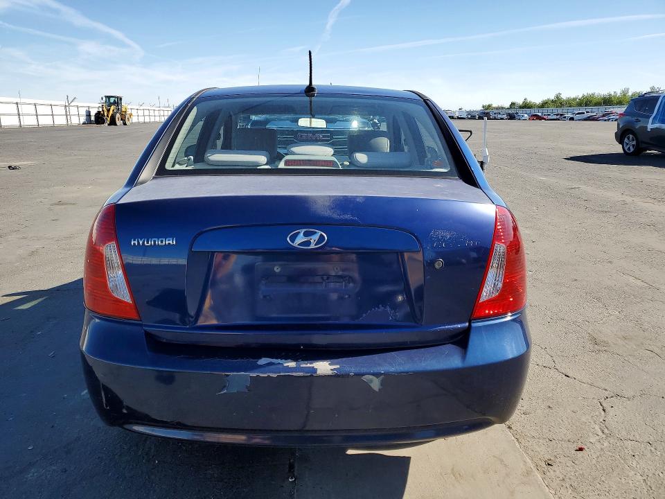 2011 Hyun Accent 2d VIN KMHCN4AC3BU604907 COPART salvage auction — FRONT END, CA - SALVAGE CERTIFICATE, sold $350 on 2026-07-16 (photo 6)