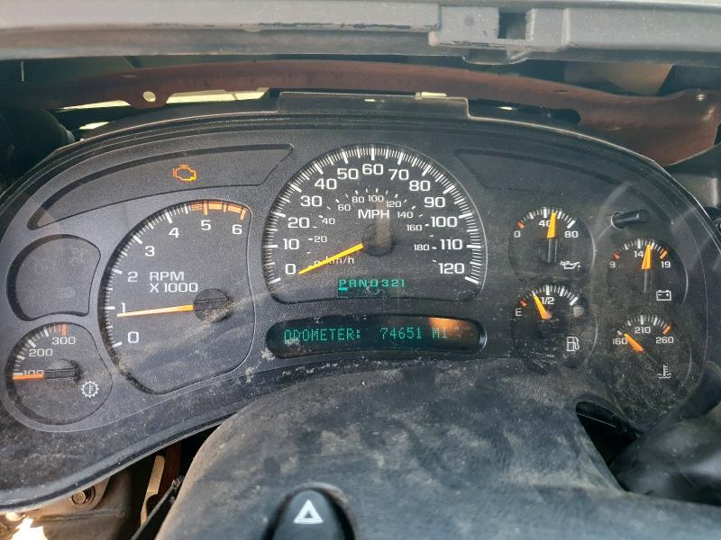 2003 Chev Silverado VIN 1GCJK33G23F106122 COPART salvage auction — NORMAL WEAR, MI - CERTIFICATE OF TITLE, sold $825 on 2026-07-09 (photo 9)