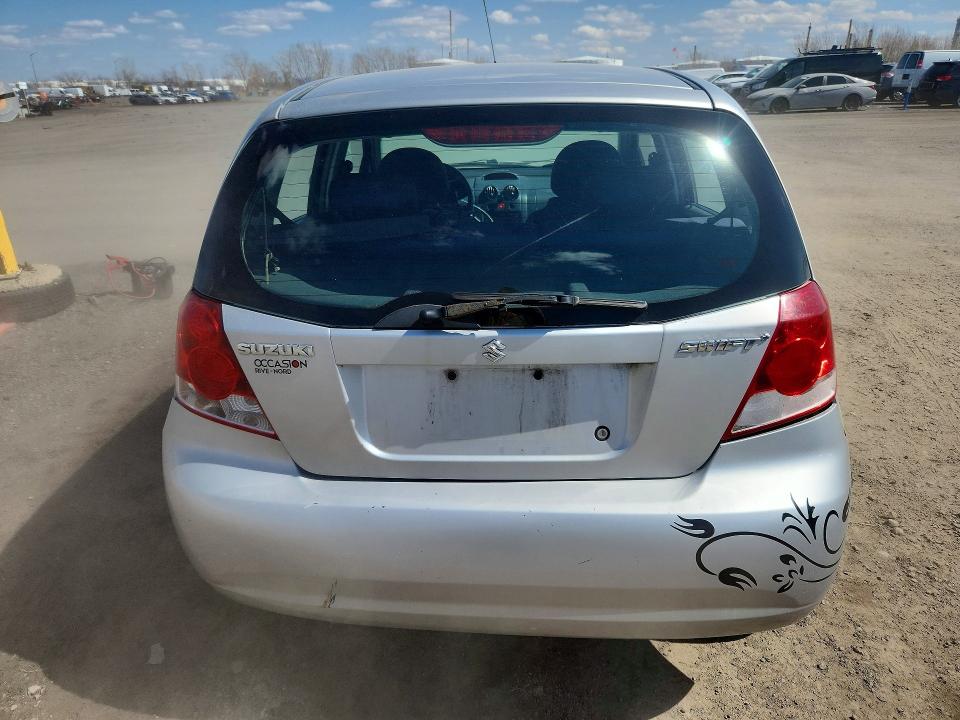 2007 Suzuki Swift VIN KL5TJ66617B791538 COPART salvage auction — REAR END, Qc - Gravement Accidente, sold $275 on 2026-07-21 (photo 6)