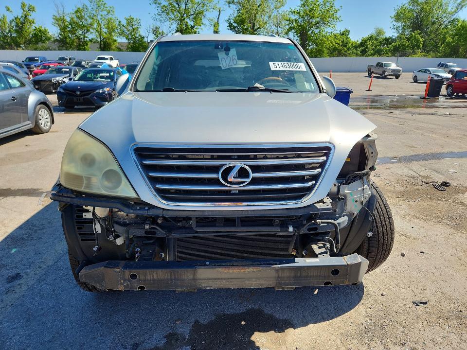 2005 Lexus Gx VIN JTJBT20XX50077410 COPART salvage auction — FRONT END, Id - Salvage Certificate Of Title, sold $1,900 on 2026-07-31 (photo 5)