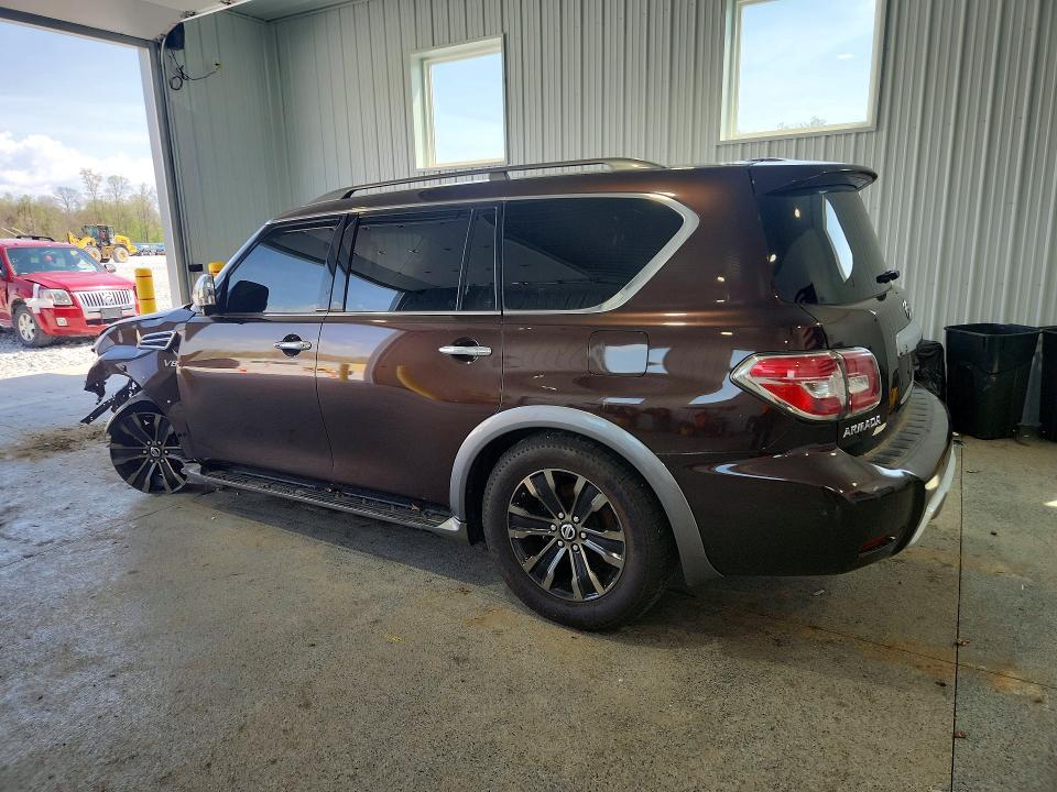 2017 Nissan Armada VIN JN8AY2NE3H9700653 COPART salvage auction — FRONT END, Oh - Public Repo Sale - Clean, sold $1,200 on 2026-07-21 (photo 2)