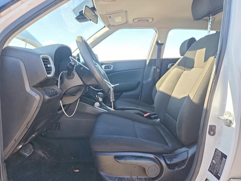 2022 Hyundai Venue VIN KMHRB8A38NU147347 COPART salvage auction — FRONT END, Or - Salvage Title, sold $2,950 on 2026-07-24 (photo 7)