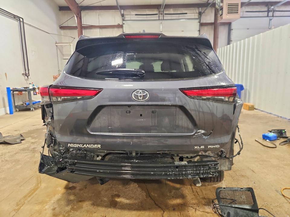 2021 Toyota Highlander VIN 5TDGZRBH2MS160508 COPART salvage auction — REAR END, IN - CERTIFICATE OF TITLE, sold $10,800 on 2026-07-09 (photo 6)