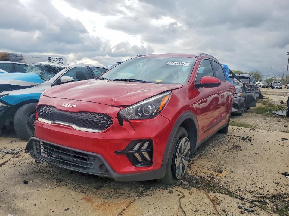 2022 Kia Niro VIN KNDCB3LC7N5534802 COPART salvage auction — REAR END, In - Certificate Of Title, sold $3,050 on 2026-07-06 (photo 1)