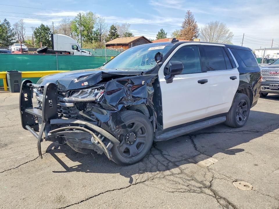 2023 Chev Tahoe VIN 1GBSKLED1PR128886 COPART salvage auction — FRONT END, CO - DIS/DLR/EXP ONLY CLEAN TITLE, sold $6,900 on 2026-07-30 (photo 1)