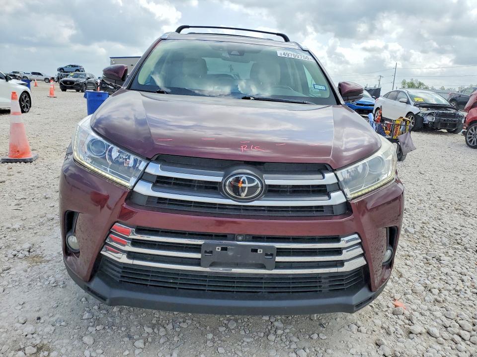 2017 Toyota Highlander VIN 5TDDZRFH6HS435932 COPART salvage auction — SIDE, TX - SALVAGE VEHICLE TITLE, sold $4,050 on 2026-07-30 (photo 5)