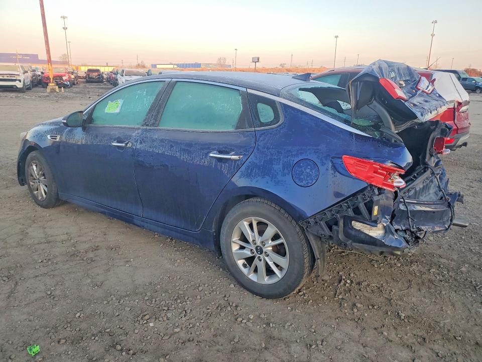 2018 Kia Optima VIN 5XXGT4L31JG223618 COPART salvage auction — REAR END, Mi - Certificate Of Title, sold $925 on 2026-07-07 (photo 2)