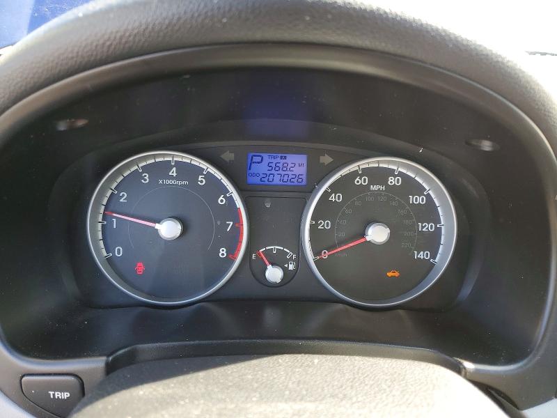2011 Hyun Accent 2d VIN KMHCN4AC3BU604907 COPART salvage auction — FRONT END, CA - SALVAGE CERTIFICATE, sold $350 on 2026-07-16 (photo 9)