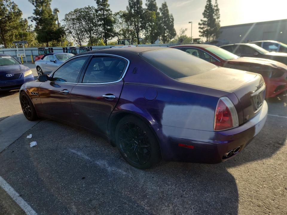 2007 Maserati Quattropor VIN ZAMFE39A970029396 COPART salvage auction — MECHANICAL, Ca - Dis/Dlr/Exp Only Clean Title, sold $550 on 2026-07-02 (photo 2)