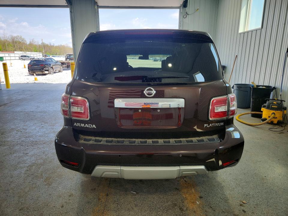 2017 Nissan Armada VIN JN8AY2NE3H9700653 COPART salvage auction — FRONT END, Oh - Public Repo Sale - Clean, sold $1,200 on 2026-07-21 (photo 6)