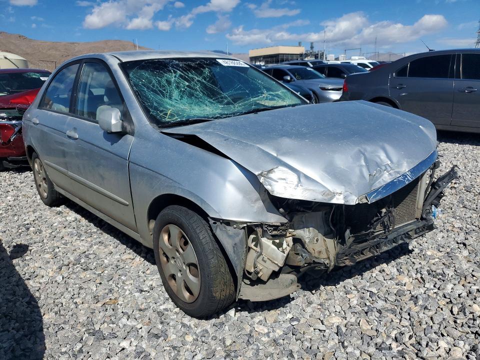 2008 Kia Spectra VIN KNAFE122185579026 COPART salvage auction — FRONT END, Nv - Salvage Title, sold $125 on 2026-07-27 (photo 4)