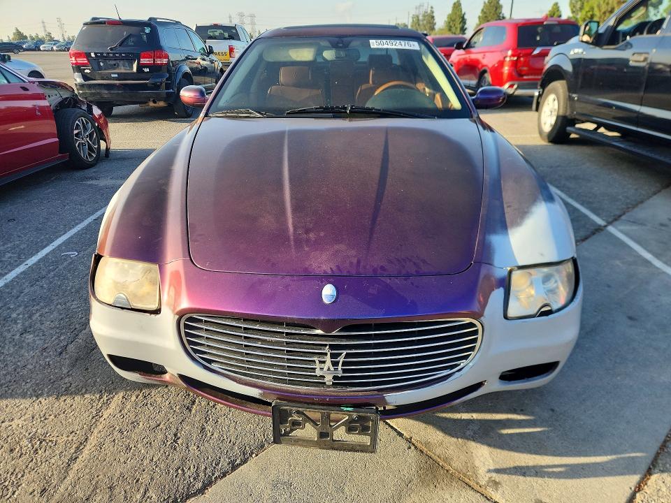 2007 Maserati Quattropor VIN ZAMFE39A970029396 COPART salvage auction — MECHANICAL, Ca - Dis/Dlr/Exp Only Clean Title, sold $550 on 2026-07-02 (photo 5)