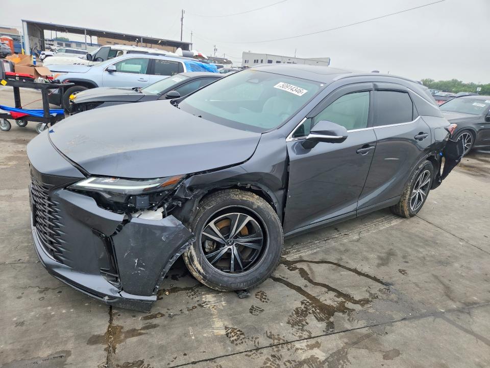 2025 Lexus Rx350 VIN 2T2BAMBA2SC057260 COPART salvage auction — SIDE, TX - SALVAGE VEHICLE TITLE, sold $23,700 on 2026-07-06 (photo 1)