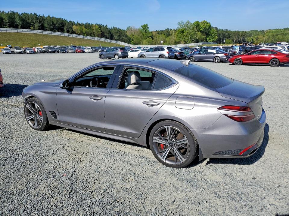 2025 Genesis G70 VIN KMTG34SC8SU147409 COPART salvage auction — FRONT END, Nc - Salvage Certificate Of Title, sold $13,700 on 2026-07-02 (photo 2)