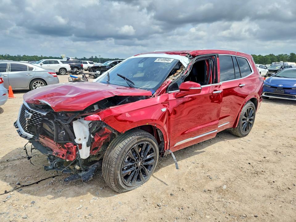 2023 Cadillac Xt6 VIN 1GYKPAR43PZ135442 COPART salvage auction — FRONT END, Al - Cert Of Title-Salvage Title, sold $8,400 on 2026-07-10 (photo 1)