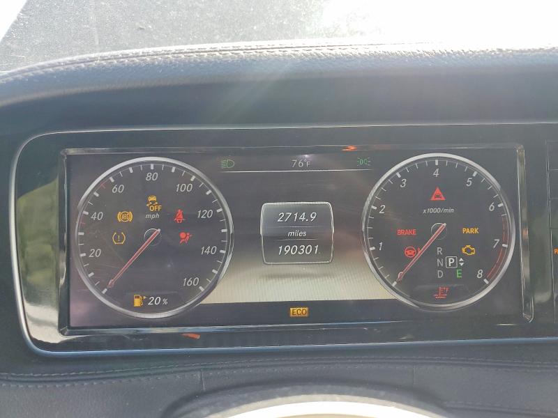 2014 Mercedes-benz S class VIN WDDUG8CB1EA030544 COPART salvage auction — UNDERCARRIAGE, Nc - Dealer Only Clean Title (P), sold $6,400 on 2026-07-09 (photo 9)