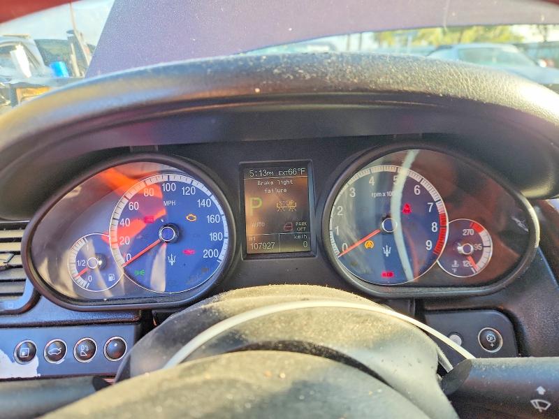 2007 Maserati Quattropor VIN ZAMFE39A970029396 COPART salvage auction — MECHANICAL, Ca - Dis/Dlr/Exp Only Clean Title, sold $550 on 2026-07-02 (photo 9)