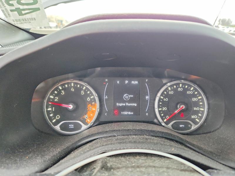 2018 Jeep Renegade VIN ZACCJBAB2JPJ16508 COPART salvage auction — REAR END, In - Cert Of Title-Salvage Title, sold $1,600 on 2026-07-06 (photo 9)