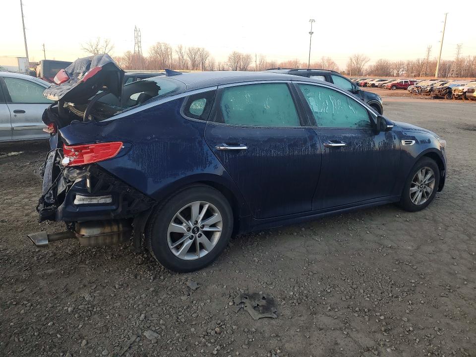 2018 Kia Optima VIN 5XXGT4L31JG223618 COPART salvage auction — REAR END, Mi - Certificate Of Title, sold $925 on 2026-07-07 (photo 3)