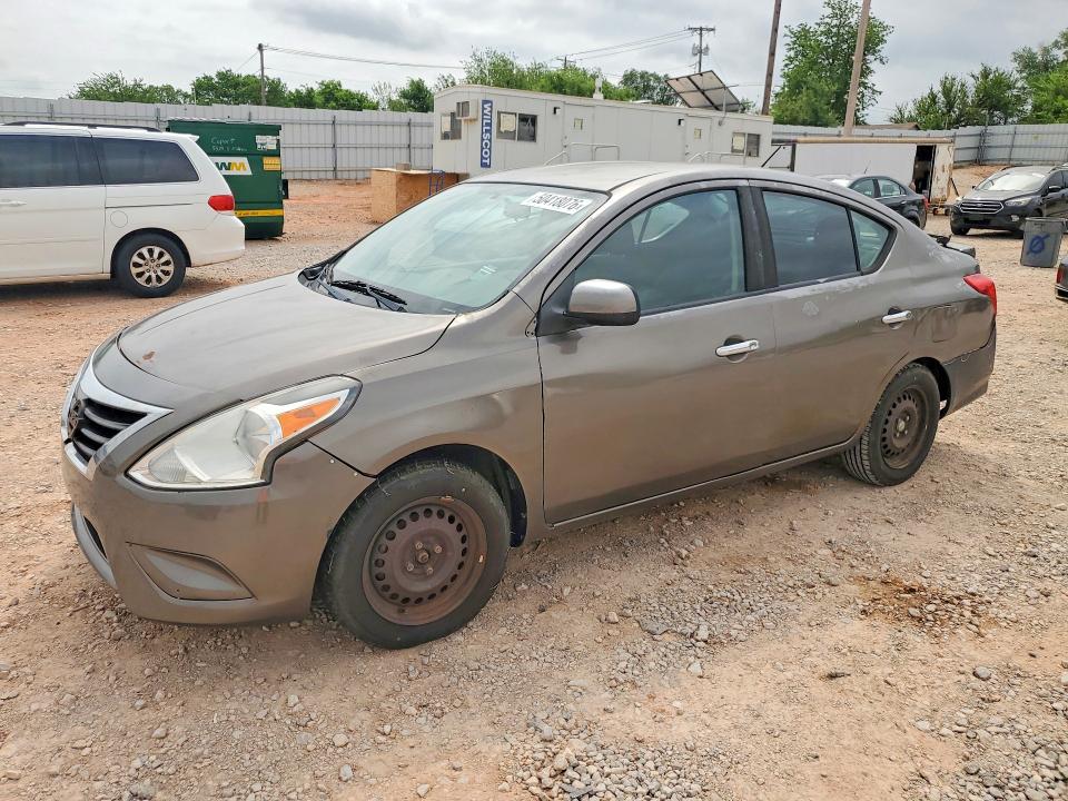 2015 Nissan Versa VIN 3N1CN7AP7FL827317 COPART salvage auction — REAR END, Ok - Cert Of Title-Rebuilt (P), sold $300 on 2026-07-02 (photo 1)