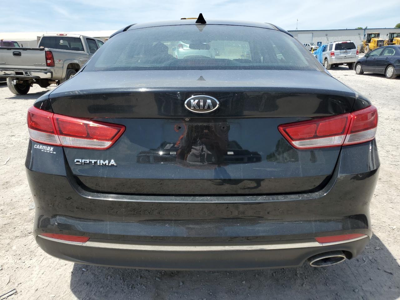 2018 Kia Optima VIN 5XXGT4L36JG266660 COPART salvage auction — Front End, Salvage, sold $2,600 on 2024-07-02 (photo 6)