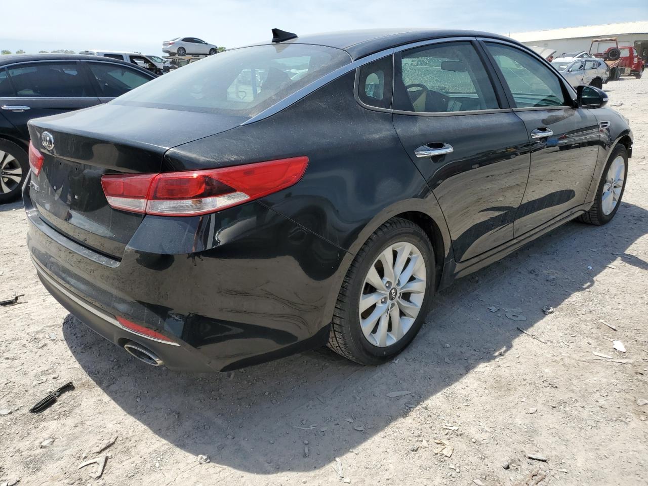 2018 Kia Optima VIN 5XXGT4L36JG266660 COPART salvage auction — Front End, Salvage, sold $2,600 on 2024-07-02 (photo 3)