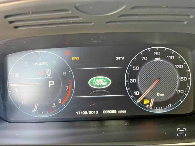 2014 Land rover RANGE ROVER VIN SALGS2TF6EA155229 COPART salvage auction — Water/Flood, Other, sold $21,500 on 2025-06-19 (photo 8)