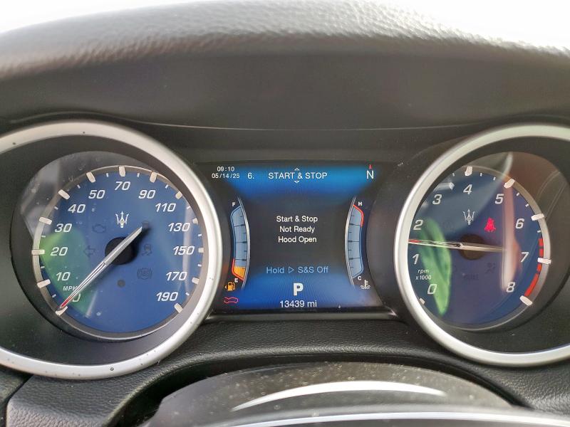 2017 Maserati Ghibli VIN ZAM57XSA9H1206127 COPART salvage auction — NORMAL WEAR, TX - CERT OF TITLE-REBUILT SALVAGE (P), sold $32,750 on 2025-07-03 (photo 9)