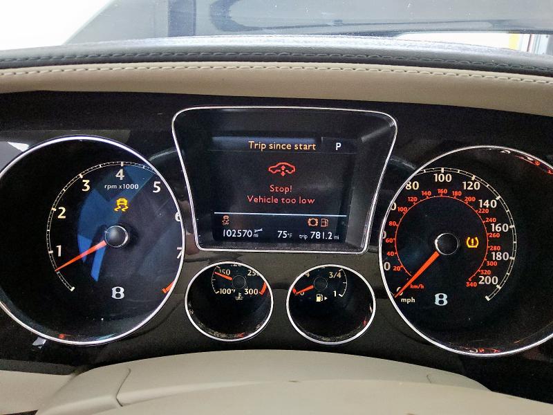 2013 Bentley Continental VIN SCBBP9ZA4DC081659 COPART salvage auction — REAR END, TX - CERTIFICATE OF TITLE, sold $7,400 on 2025-06-19 (photo 9)