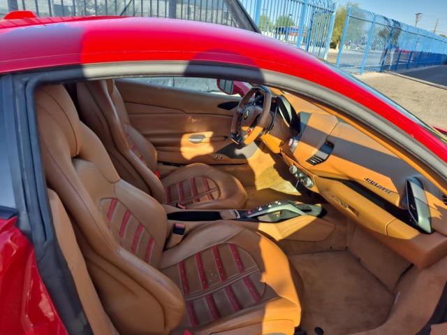 2016 Ferrari 488 GTB VIN ZFF79ALA5G0214993 COPART salvage auction — FRONT END, Salvage Title, sold $121,000 on 2025-06-13 (photo 5)
