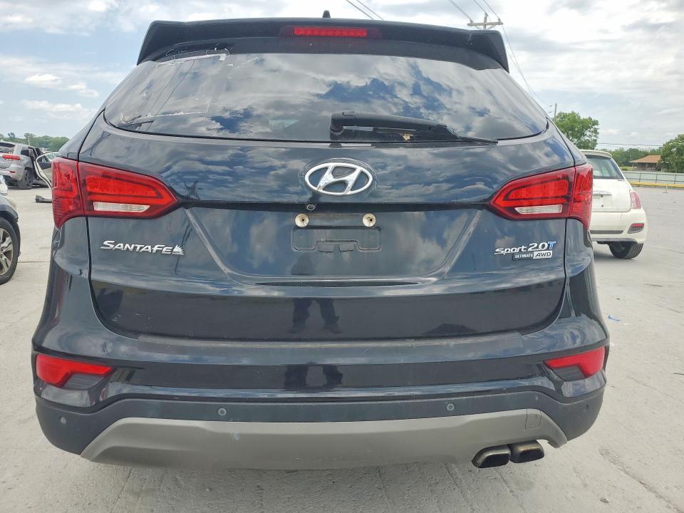 2017 Hyundai Santa fe VIN 5XYZWDLA1HG408515 COPART salvage auction — FRONT END, Tn - Certificate Of Title, sold $3,750 on 2026-07-06 (photo 6)