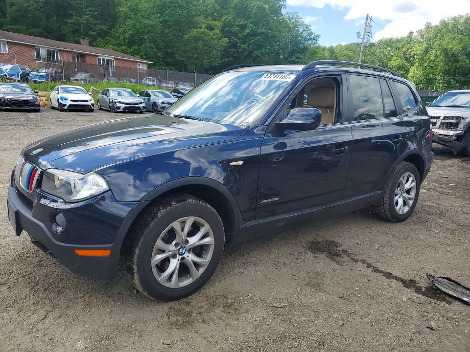 2010 BMW X3 VIN WBXPC9C43AWJ39663 COPART salvage auction — REAR END, Md - Cert Of Salvage > 75% Damage, sold $825 on 2026-07-14 (photo 1)