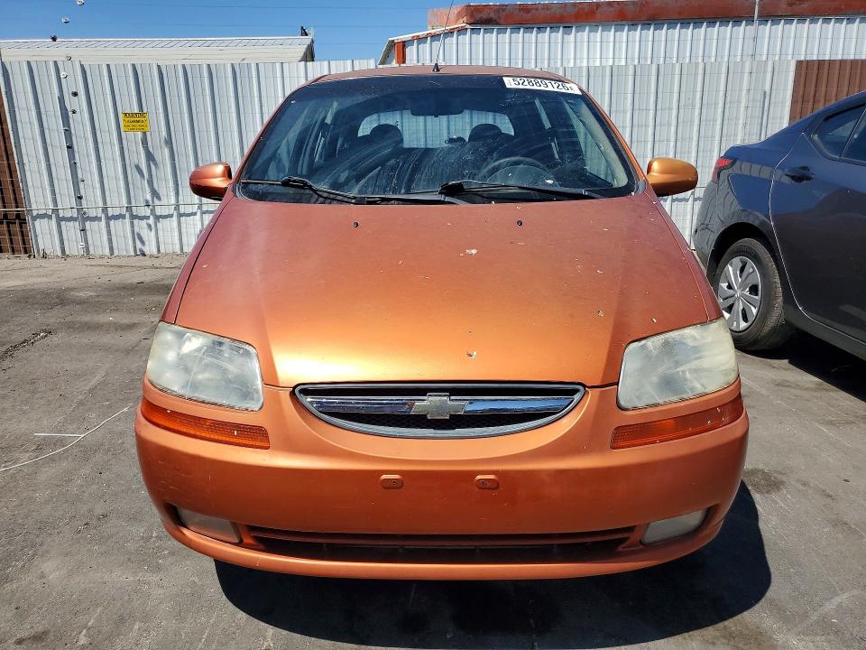 2006 Chevrolet Aveo VIN KL1TG66636B523136 COPART salvage auction — ROOF, Nv - Salvage Title, sold $475 on 2026-07-27 (photo 5)