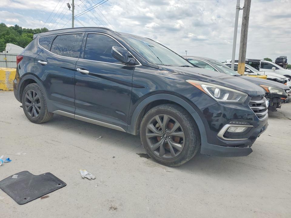 2017 Hyundai Santa fe VIN 5XYZWDLA1HG408515 COPART salvage auction — FRONT END, Tn - Certificate Of Title, sold $3,750 on 2026-07-06 (photo 4)