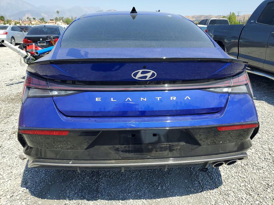 2024 Hyundai Elantra VIN KMHLR4DF8RU813502 COPART salvage auction — FRONT END, Ca - Certificate Of Title, sold $950 on 2026-07-14 (photo 6)
