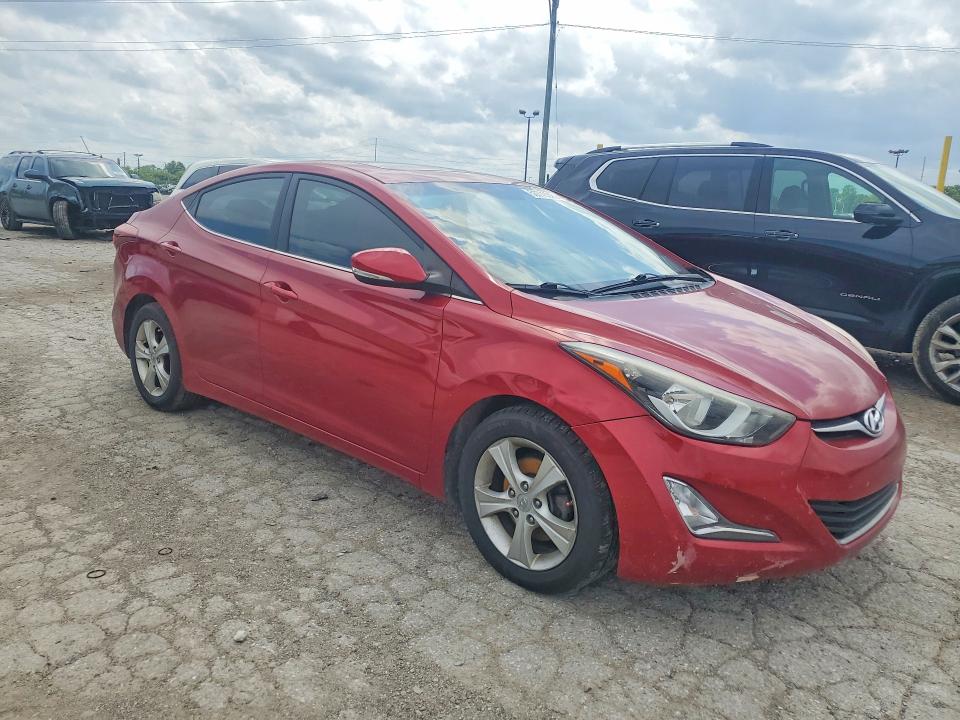 2016 Hyundai Elantra VIN KMHDH4AE7GU624453 COPART salvage auction — FRONT END, In - Cert Of Title-Salvage Title, sold $650 on 2026-07-31 (photo 4)
