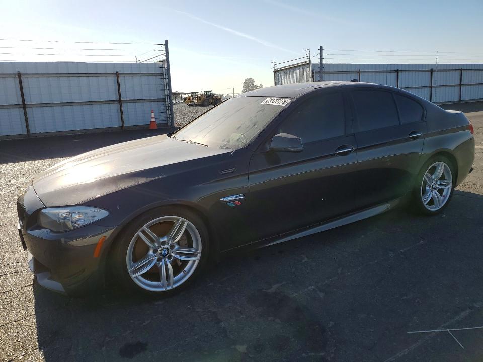 2013 BMW 5 series VIN WBAFR9C57DDX79792 COPART salvage auction — DAMAGE HISTORY, Ca - Dlr/Dis/Exp Only Salvage Title, sold $950 on 2026-07-02 (photo 1)
