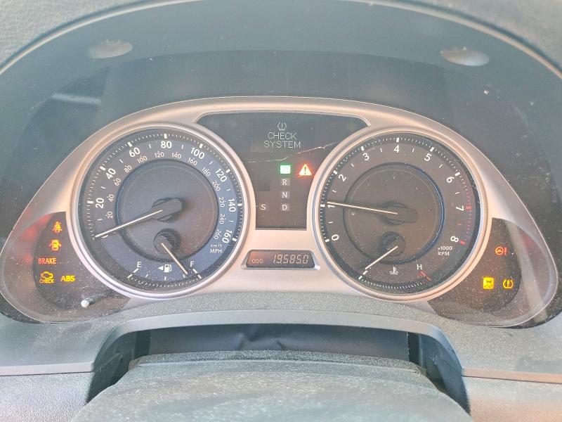 2009 Lexus Is VIN JTHBK262695089658 COPART salvage auction — REAR END, Ca - Salvage Certificate, sold $450 on 2026-07-02 (photo 9)