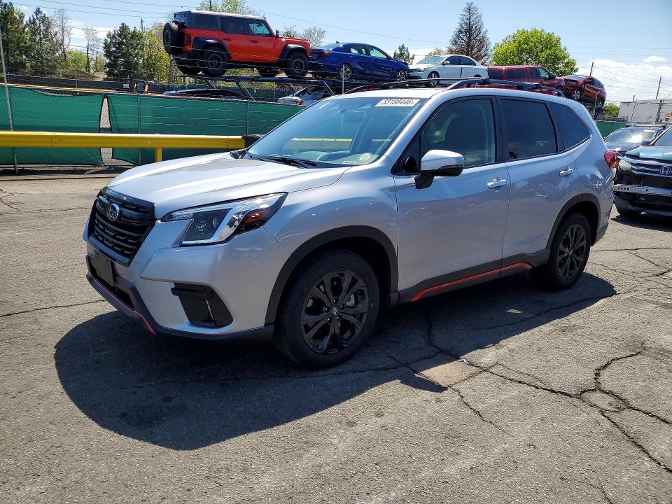 2022 Subaru Forester VIN JF2SKAJC2NH427157 COPART salvage auction — SIDE, CO - SALVAGE TITLE, sold $9,000 on 2026-07-02 (photo 1)