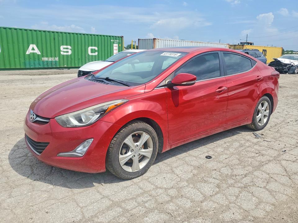 2016 Hyundai Elantra VIN KMHDH4AE7GU624453 COPART salvage auction — FRONT END, In - Cert Of Title-Salvage Title, sold $650 on 2026-07-31 (photo 1)